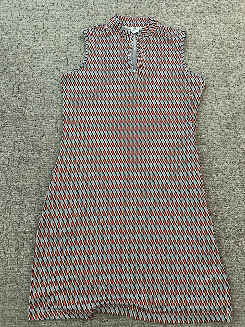 Daily Sports Sleeveless Geo-Print Dress